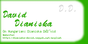 david dianiska business card
